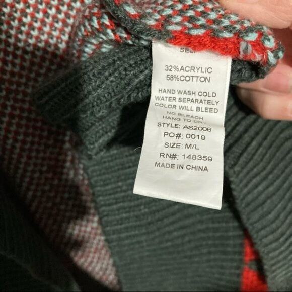 Aheero Open Front Aztec Knit Cardigan - Size M/L - Picture 5 of 5